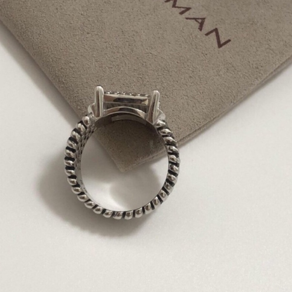 Wheaton® Ring in Sterling Silver with Pavé Diamonds sz7 - Picture 3 of 7